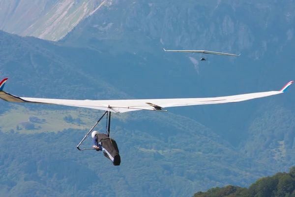 Hang gliding in Slovenia Stock Picture