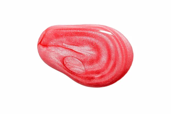 Růžový lak na nehty skvrna — Stock fotografie