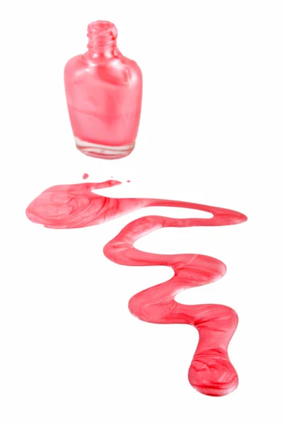 Růžový lak na nehty — Stock fotografie