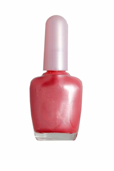 Bottle of the pink nail polish — Stock Photo, Image