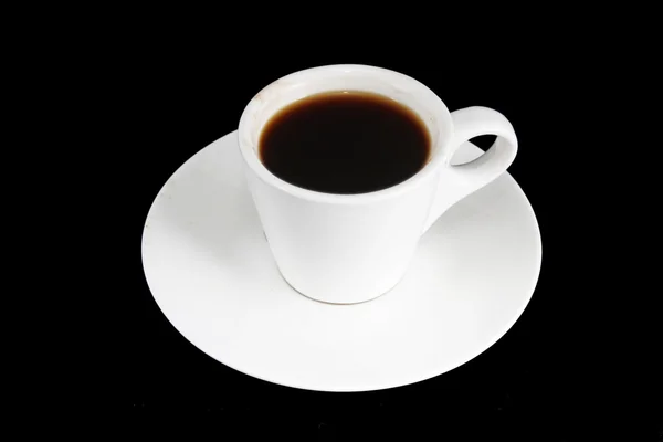 Elszigetelt fehér kávéscsésze — Stock Fotó