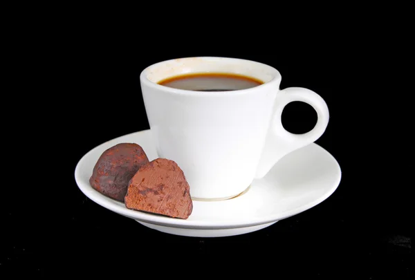 Vit kaffekopp isolerade — Stockfoto