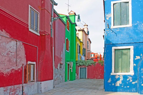 Coloridos edificios de Burano —  Fotos de Stock
