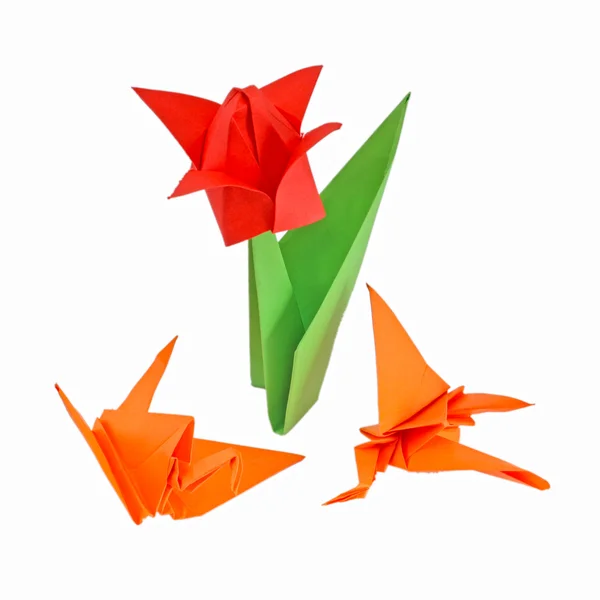 Figuras diferentes de origami — Fotografia de Stock