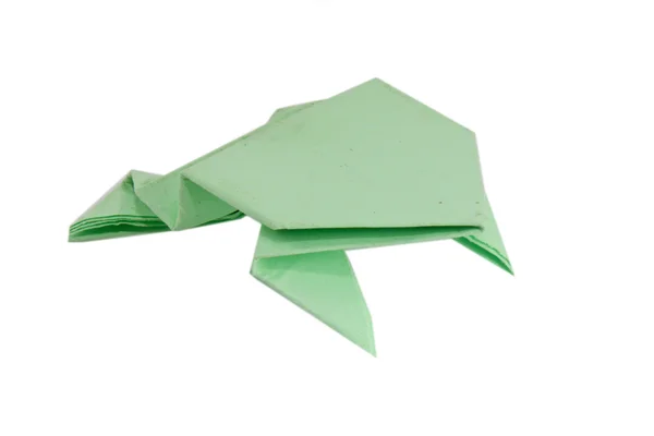 Origami-Frosch — Stockfoto