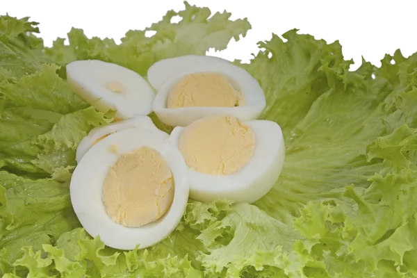 Leckerer Tomaten-Eier-Salat — Stockfoto