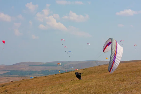stock image Hang gliding in Crimea