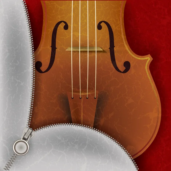 Zenei aláfestés, a hegedű — Stock Vector