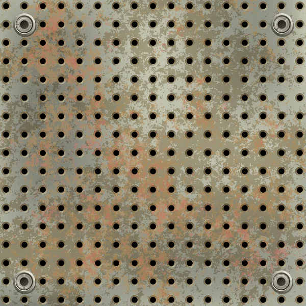 Groene roestig metall mesh — Stockvector