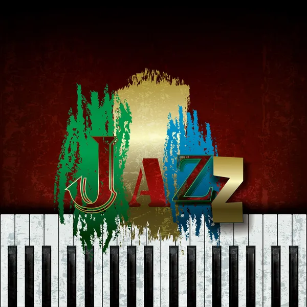 Fondo musical de jazz abstracto — Archivo Imágenes Vectoriales