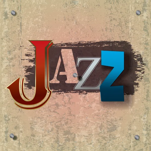 Fondo musical de jazz abstracto — Archivo Imágenes Vectoriales