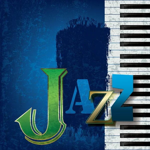 ジャズ音楽の抽象的な背景 — ストックベクタ