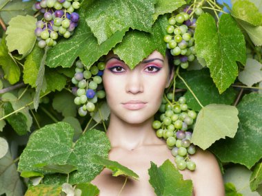 Grape goddess clipart