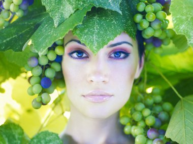 Grape goddess clipart