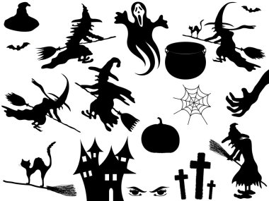 Halloween elements clipart