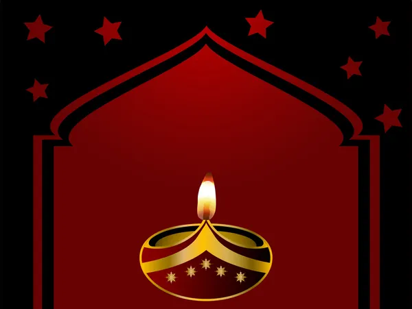 Diwali-Lampe — Stockvektor