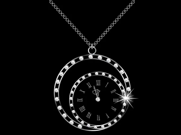 Алмаз годинник — стоковий вектор