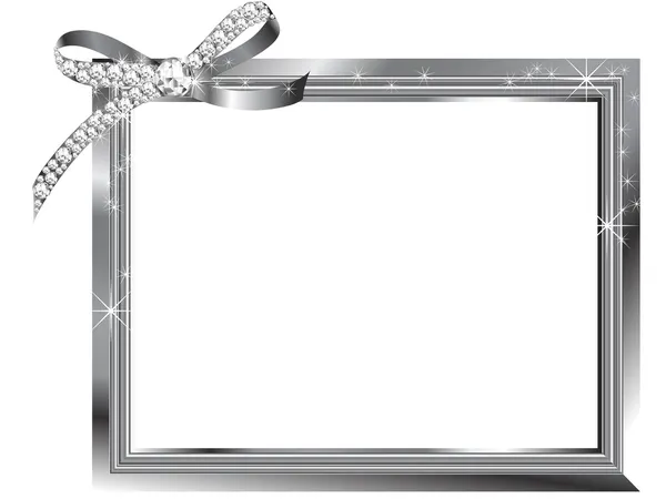 Silver frame — Stock Vector