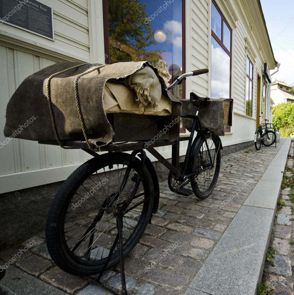 old delivery bike