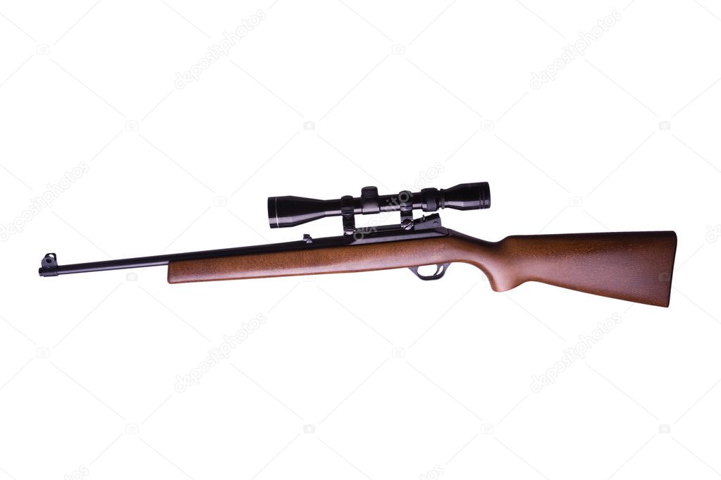 Rifle with scope