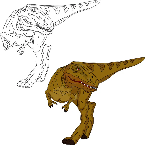 Dinozaur spaceru — Zdjęcie stockowe