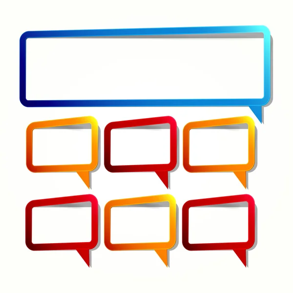 Bulle vocale sous la forme d'un cadre vide pour votre texte . — Image vectorielle