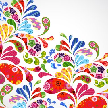 Floral and ornamental item background. clipart