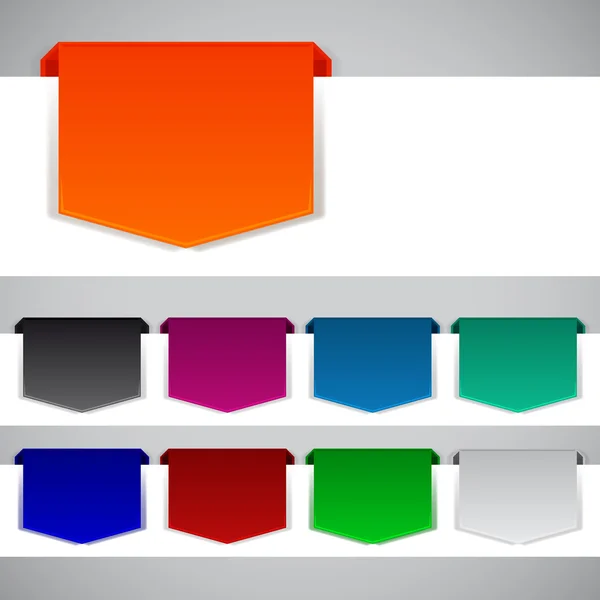 Origami abstrato bandeira da web fundo . — Vetor de Stock