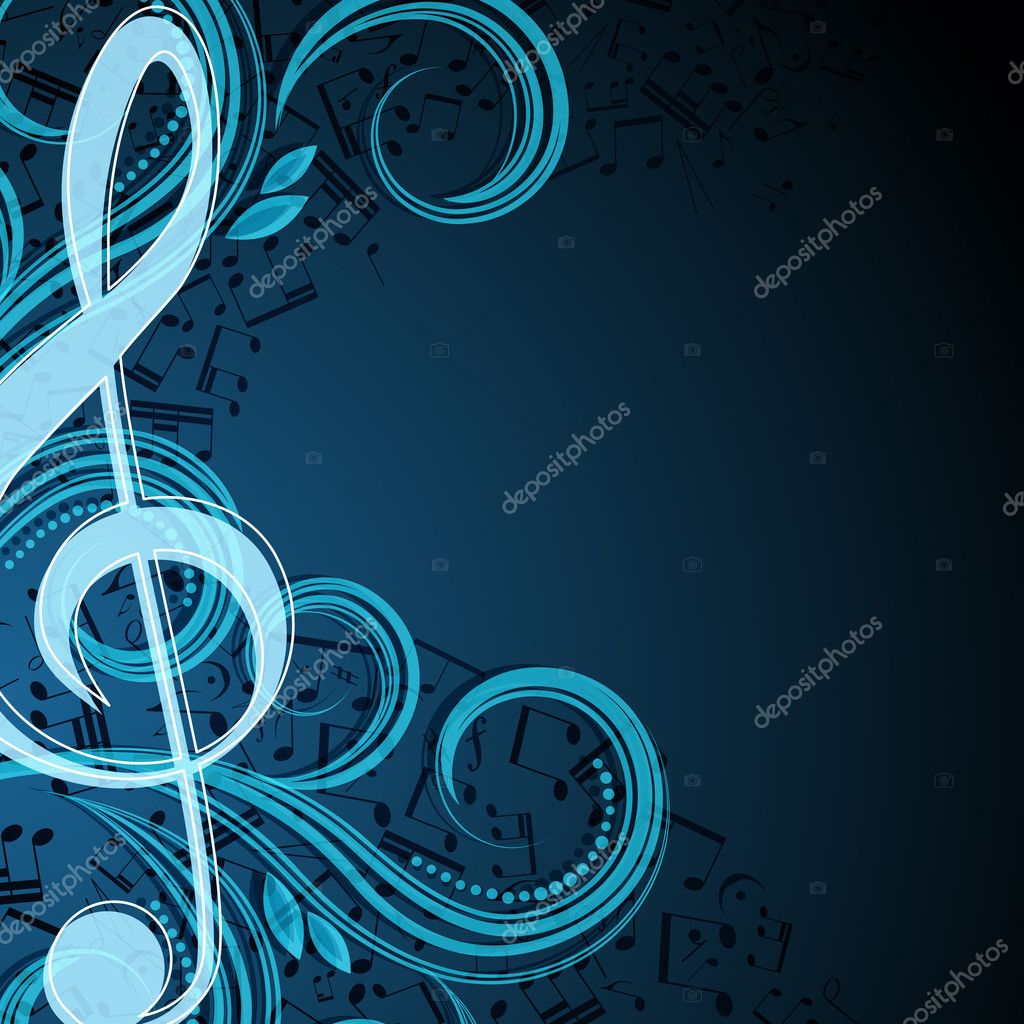 Notes musical background — Stock Vector © OlgaYakovenko #7284023