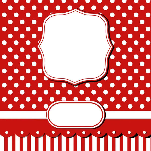 Carte ferraille rouge — Image vectorielle
