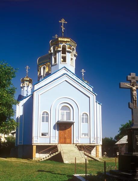 Not finished construction of the orthodox church in Tyachiv, Ukr — Stock Photo, Image