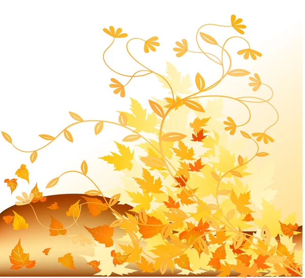 Autumn vector background — Stock Vector