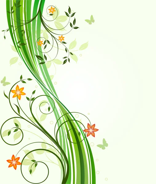 Vecteur de fond floral — Image vectorielle