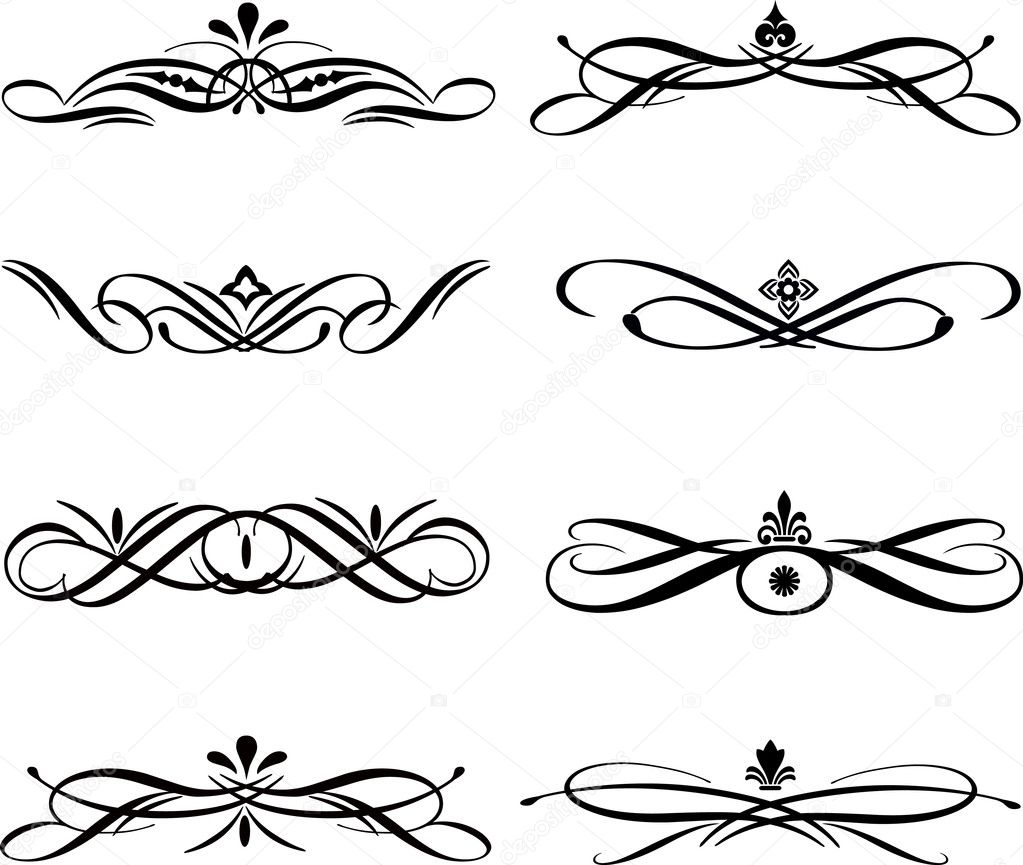 Download Abstract vector design elements ,borders ,frames — Stock ...
