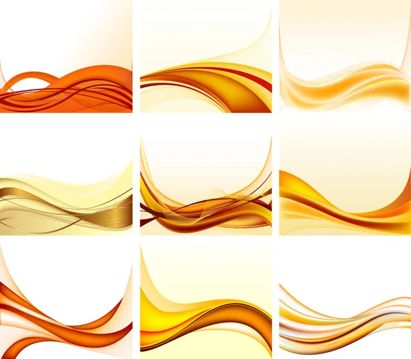 Set of abstract backgrounds vector — Stock Vector