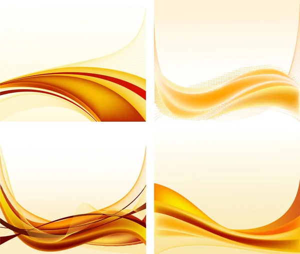 Abstract background vector set — Stock Vector