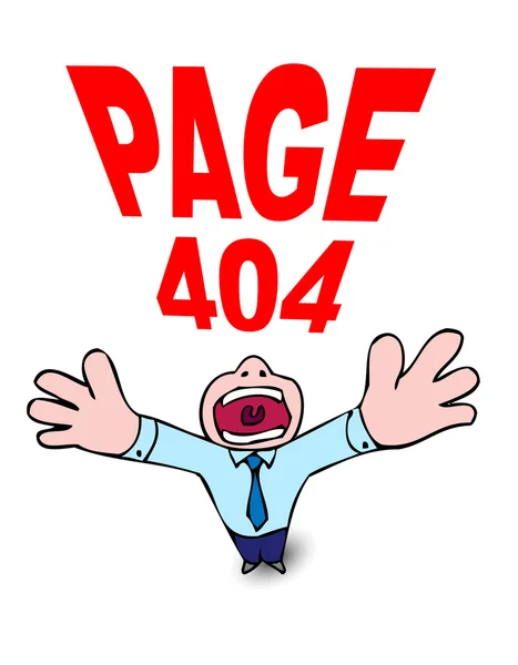 404 sidan kunde inte hittas — Stockfoto