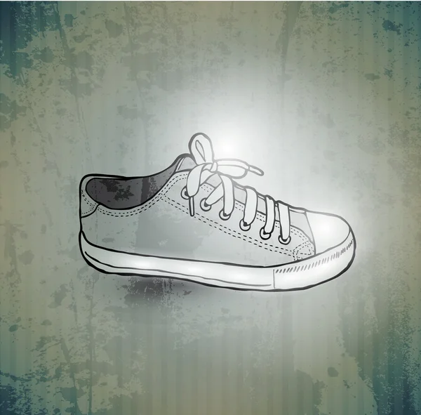 Stylish Sneakers. On grunge background — Stock Photo, Image