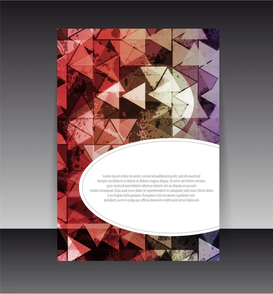 Folheto ou design de capa. Contexto de conteúdo de design de pasta. editável —  Vetores de Stock