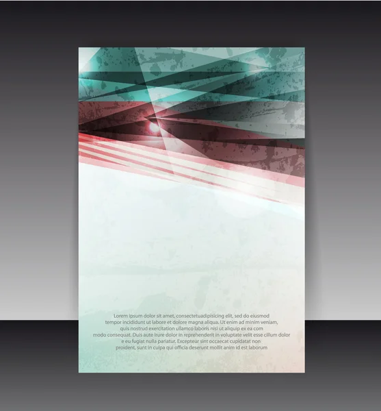 Flyer or Cover Design. Folder design content background. editabl — Stock Vector