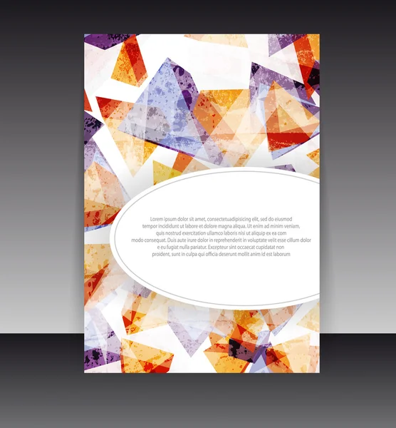 Folheto ou design de capa. Contexto de conteúdo de design de pasta. editável —  Vetores de Stock