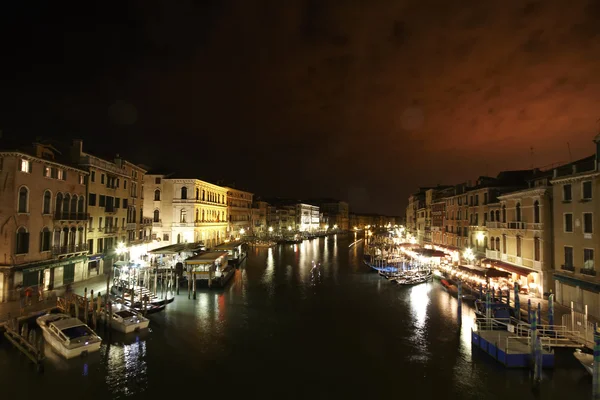 Νύχτα Βενετία Εικόνα Αρχείου