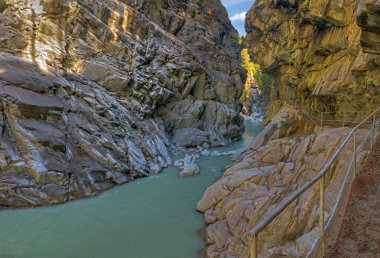 Right side of Panorama (left side in portfolio) of Roffla canyon of Rhine r clipart