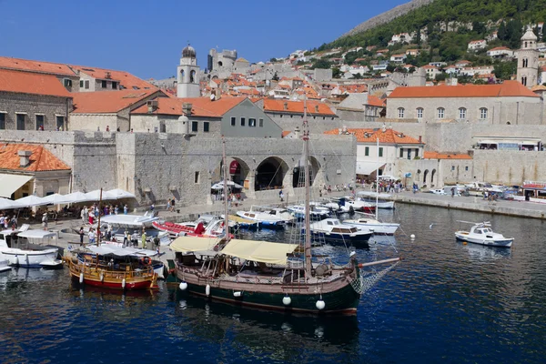 Marina della vecchia Dubrovnik, Croazia — Foto Stock