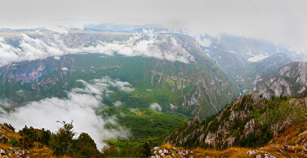 Panorama del Cañón de Tara, Patrimonio de la Humanidad por la UNESCO, Montenegro . —  Fotos de Stock