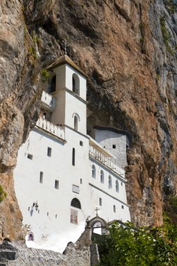 Monastery of Ostrog built, Montenegro clipart