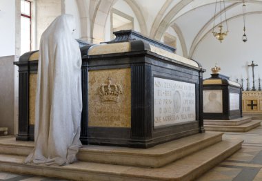 Pantheon portuguese kings in church Sao Vicente de Fora Lisbon, Portugal clipart