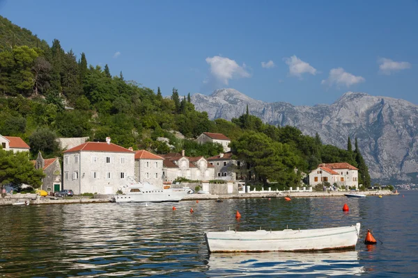 Tranquilla città storica di Perast, Montenegro — Foto Stock