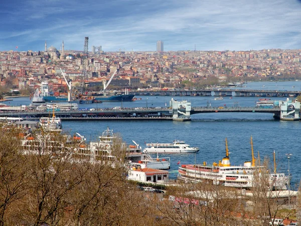 Istanbulcity 的博斯普鲁斯海峡 — 图库照片