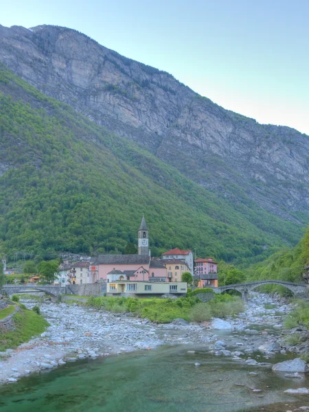 Ορεινό χωριό του Ticino — Φωτογραφία Αρχείου